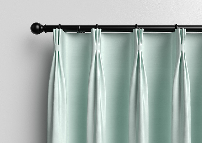 Akoya Faux Silk, Lustre Ice Blue - Made to Measure Curtains - Image 11